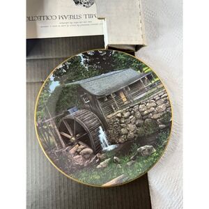 Edwin M Knowles New London Grist Mill Plate Old Mill Stream 1990 Craig Tennant